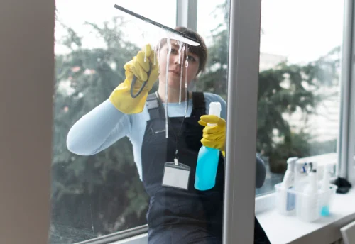 Nettoyage de vitres intérieures et extérieures à Reboursin